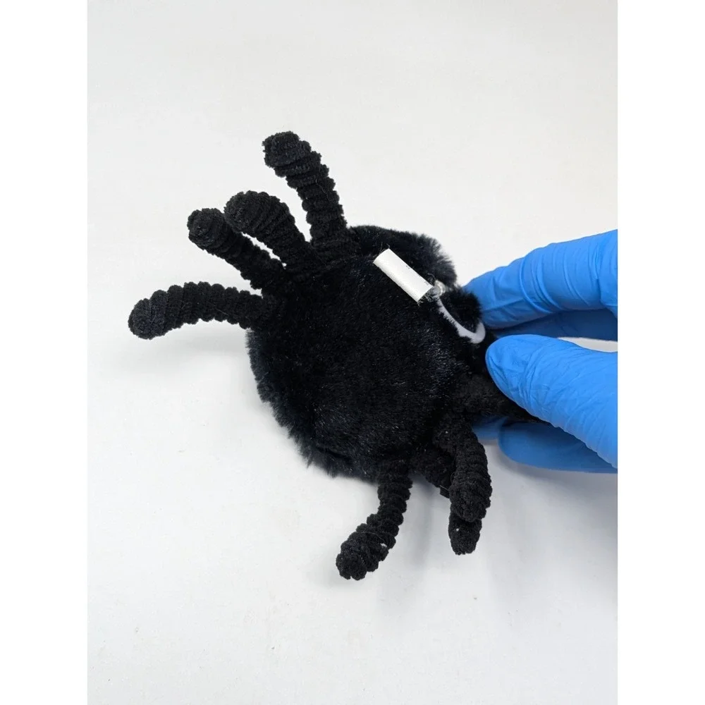 Hallmark Halloween Zip-a-Long Spider Plush Toy Orange French Beret‎  Cute VTG